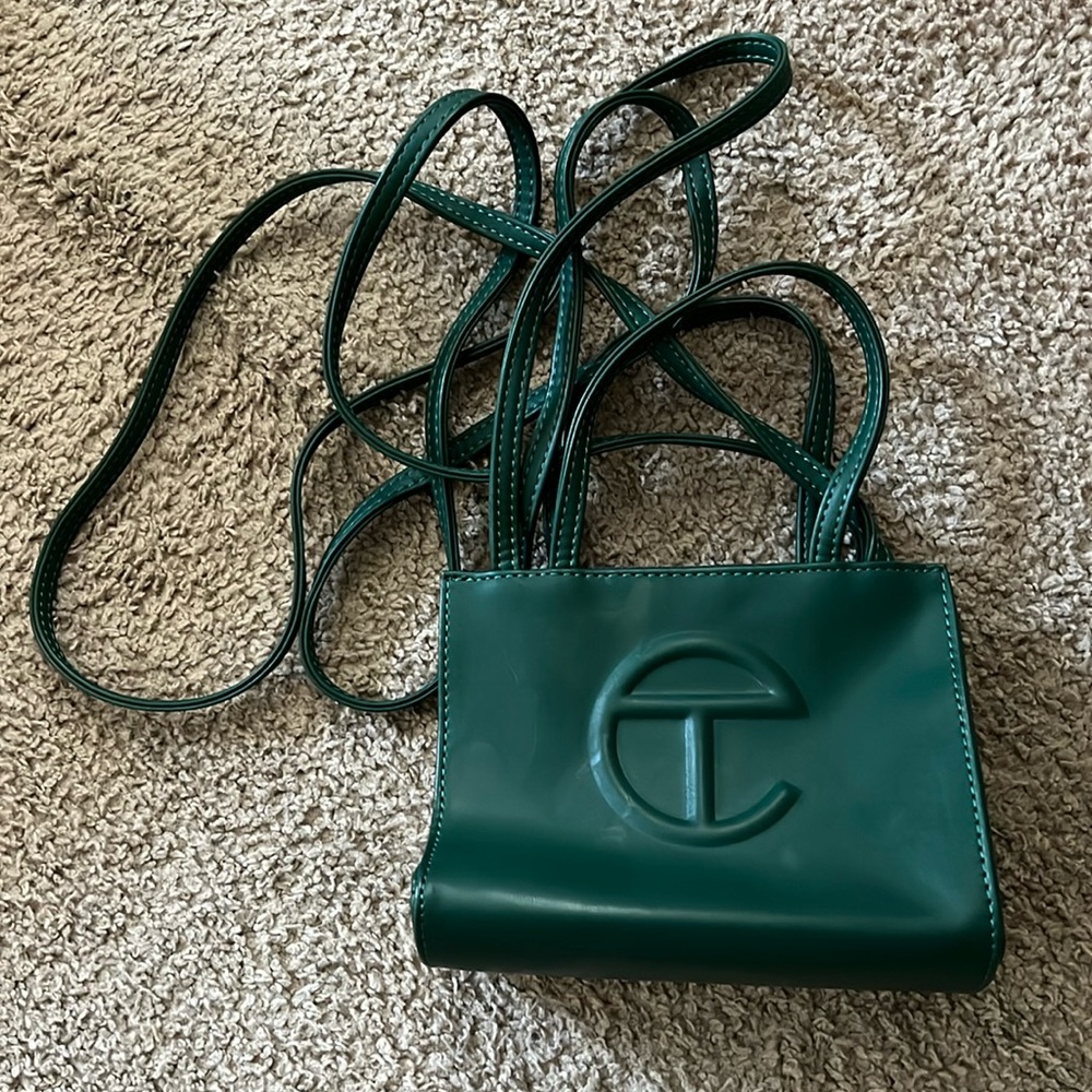 Telfar dark olive shopper tote - small
